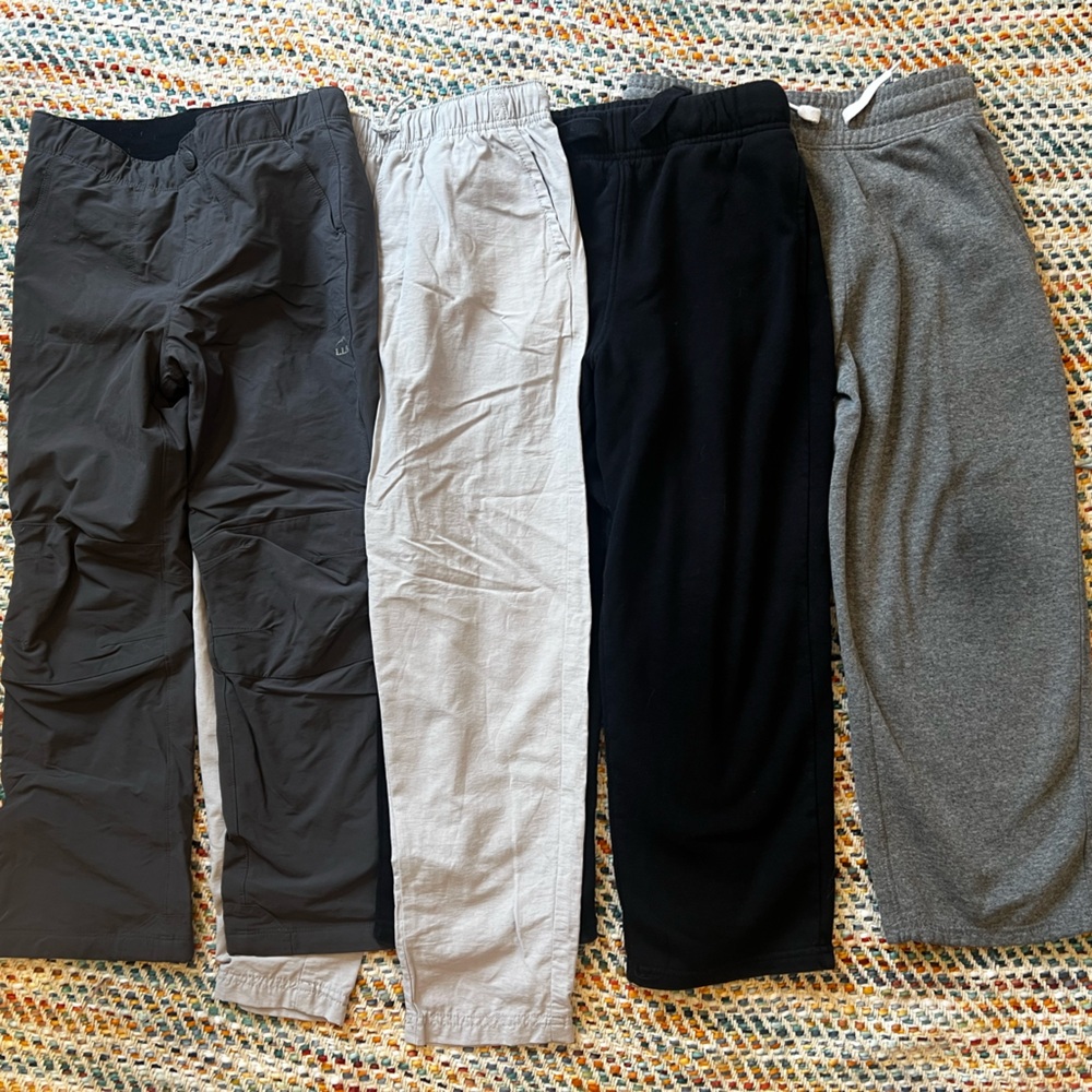 LL Bean, Jumping Beans, Old Navy Kids Pants Bundle- Black, Gray, and White